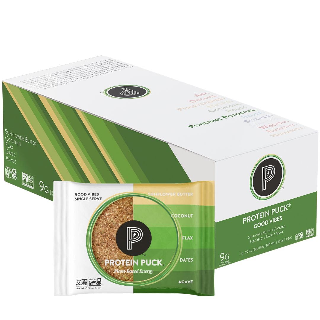Protein Puck Plant Based Bars for Healthy Snacking Anytime