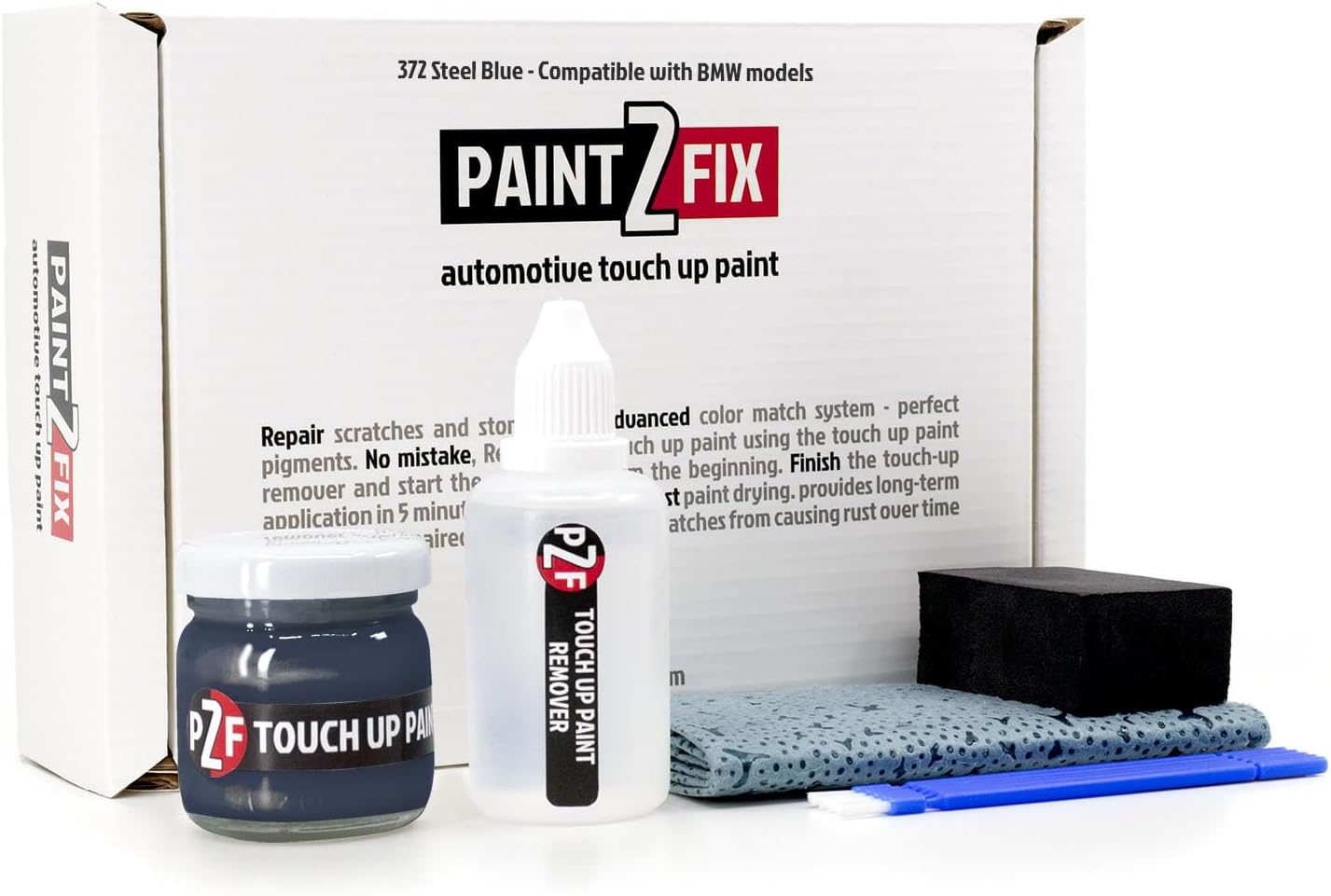 372 Steel Blue Touch-Up Paint & Scratch Repair Kit for BMW