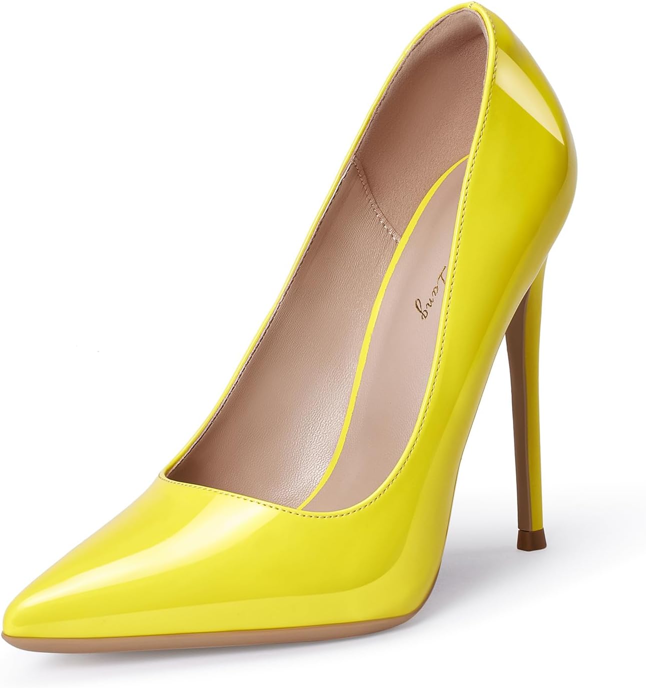 GENSHUO Women's 4.7 Inch Pumps Pointy Toe Stiletto High Heels