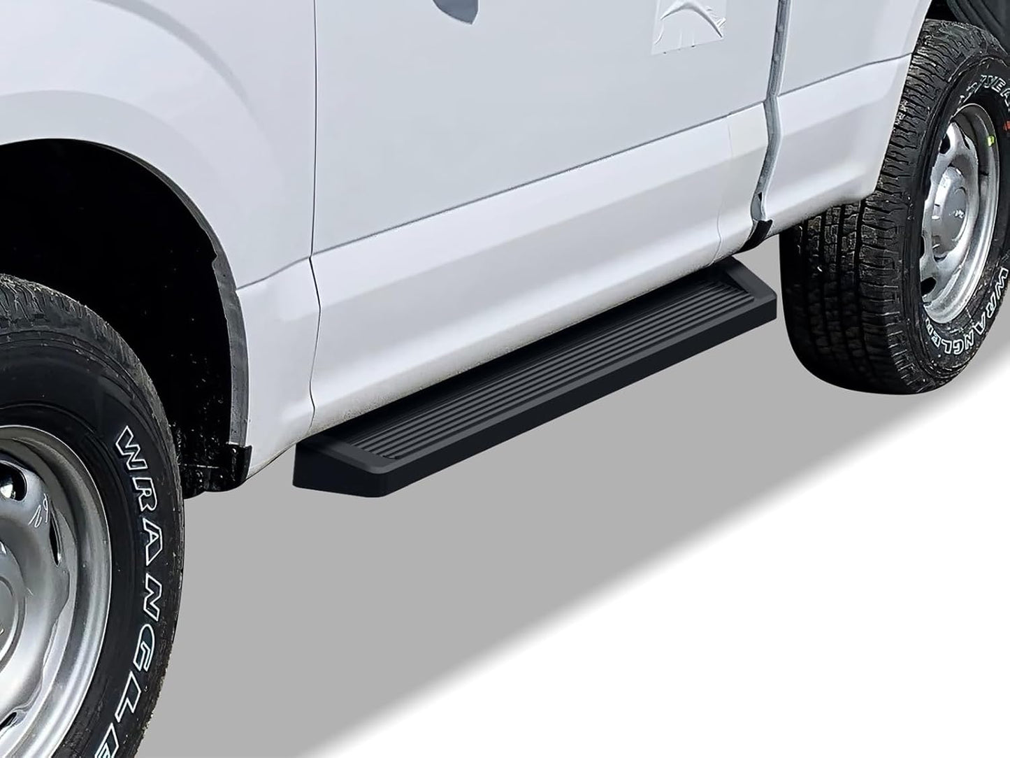 APS Black Running Boards for Ford F150 and Super Duty Models
