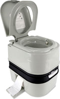 OPL5 Portable 6.4 Gal Piston Flush Toilet - Leak-Proof, Indoor/Outdoor Travel Essential