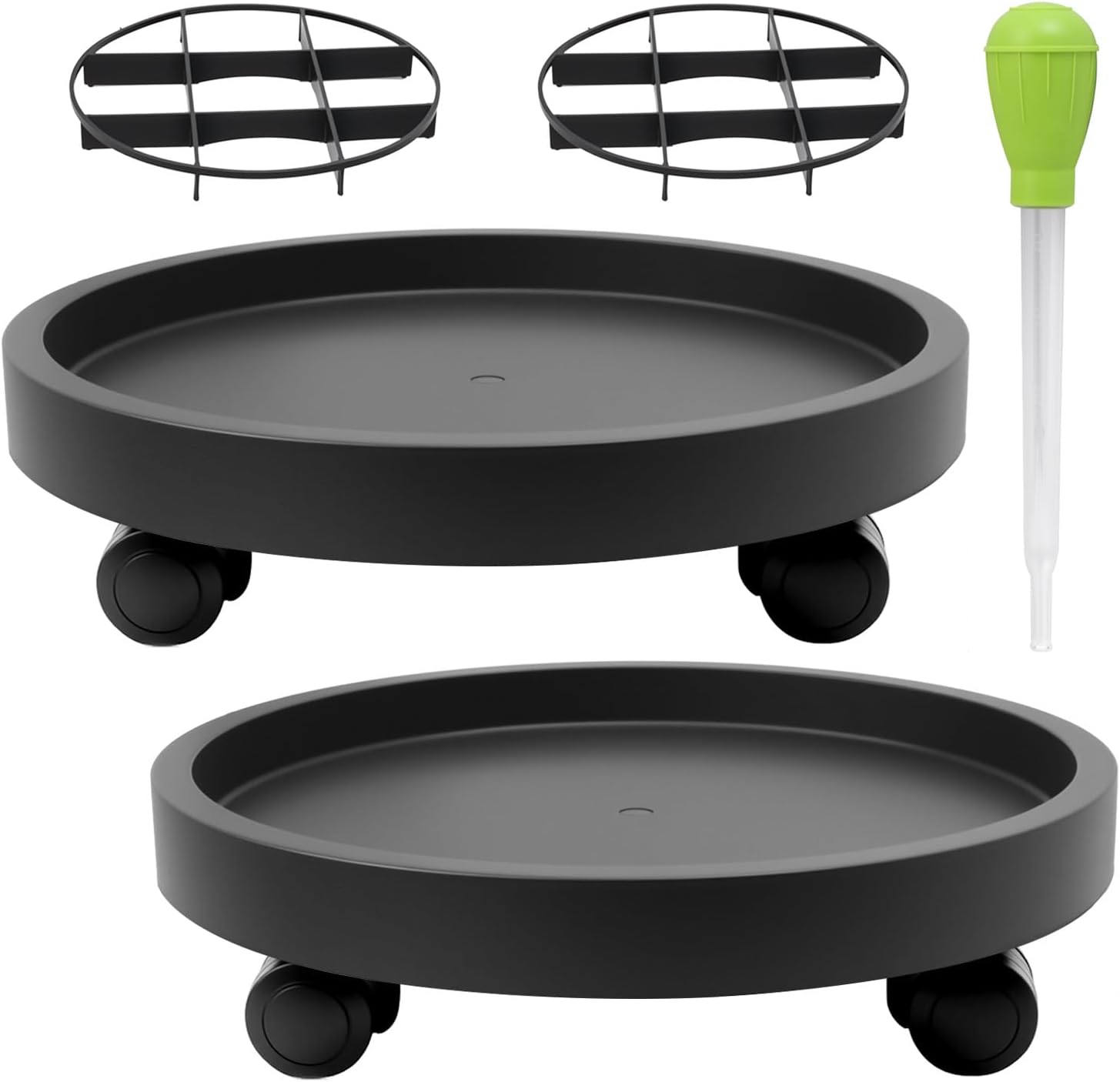 YUFDA 2Pack 15.7in Large Plant Stand with Wheels Review