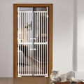 71in High Extra Tall Cat Gate - No-Trip Double Door for Wide Openings