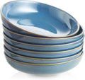 Selamica Ceramic 8 in Pasta Bowls Set of 6 - Large 26 oz Serving Bowls