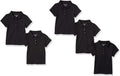 Girls Uniform Short-Sleeve Interlock Polo Shirt - Cotton Blend