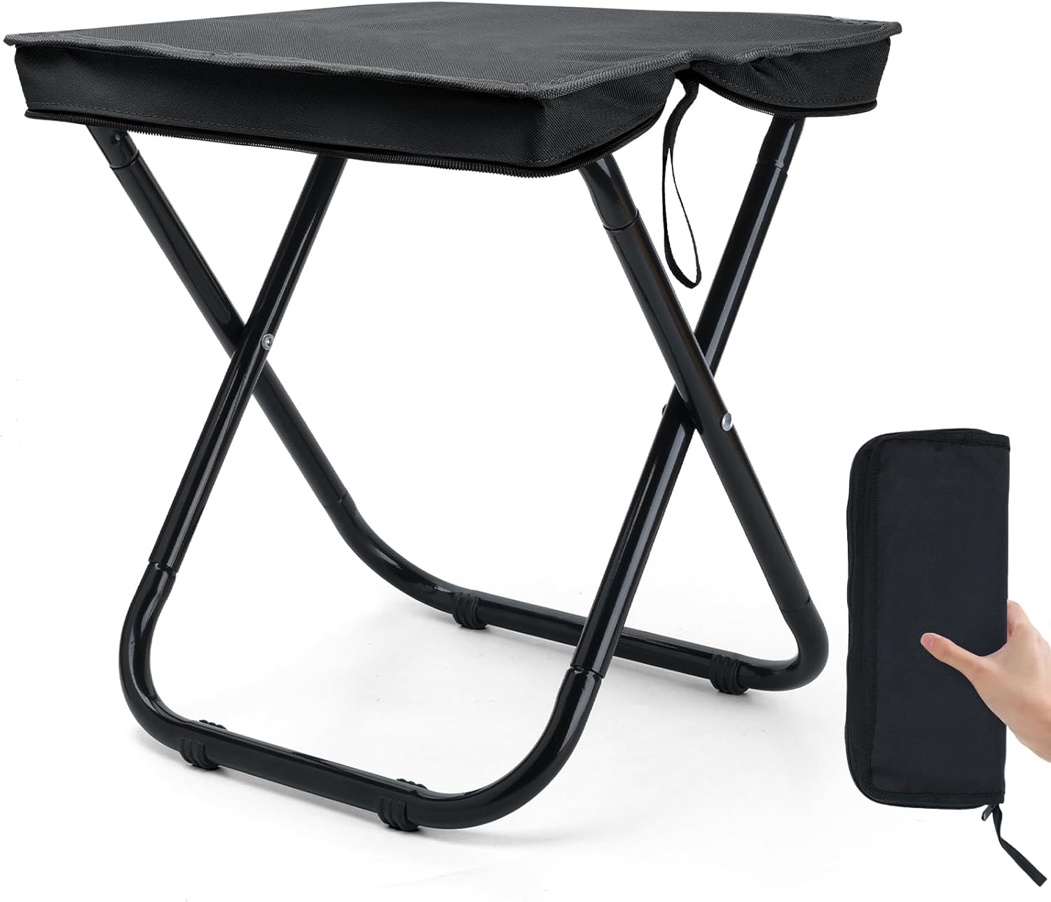 Portable Heavy-Duty Camping Stool 350lbs Support