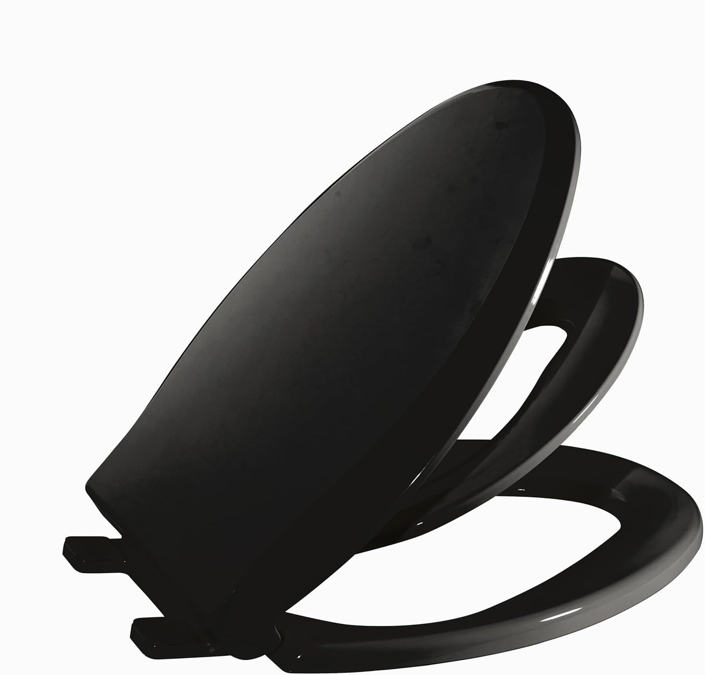 Elongated Toilet Seat with Built-in Toddler Seat for Potty Training