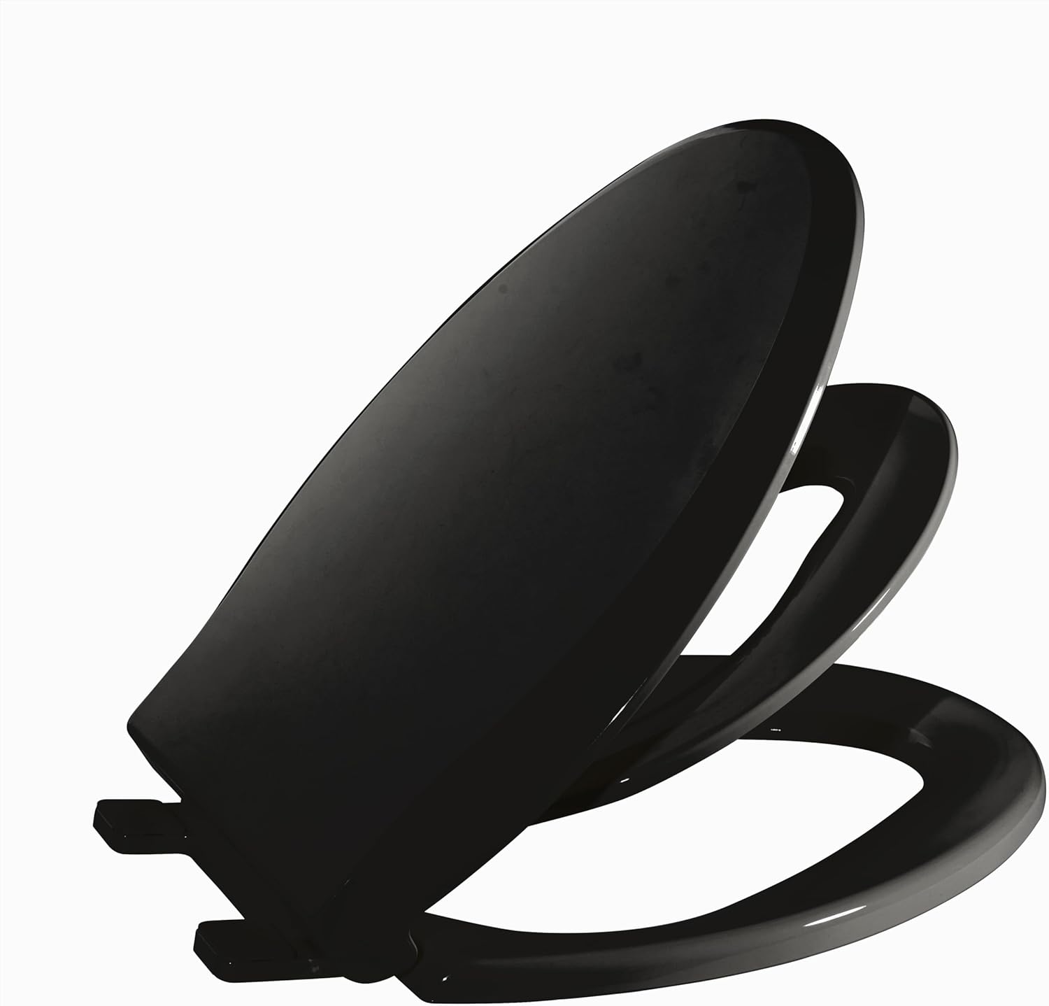 Elongated Toilet Seat with Built-in Toddler Seat for Potty Training
