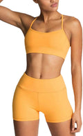 Women's Workout Sets 2 Piece Yoga Outfit High Waisted Biker Shorts in