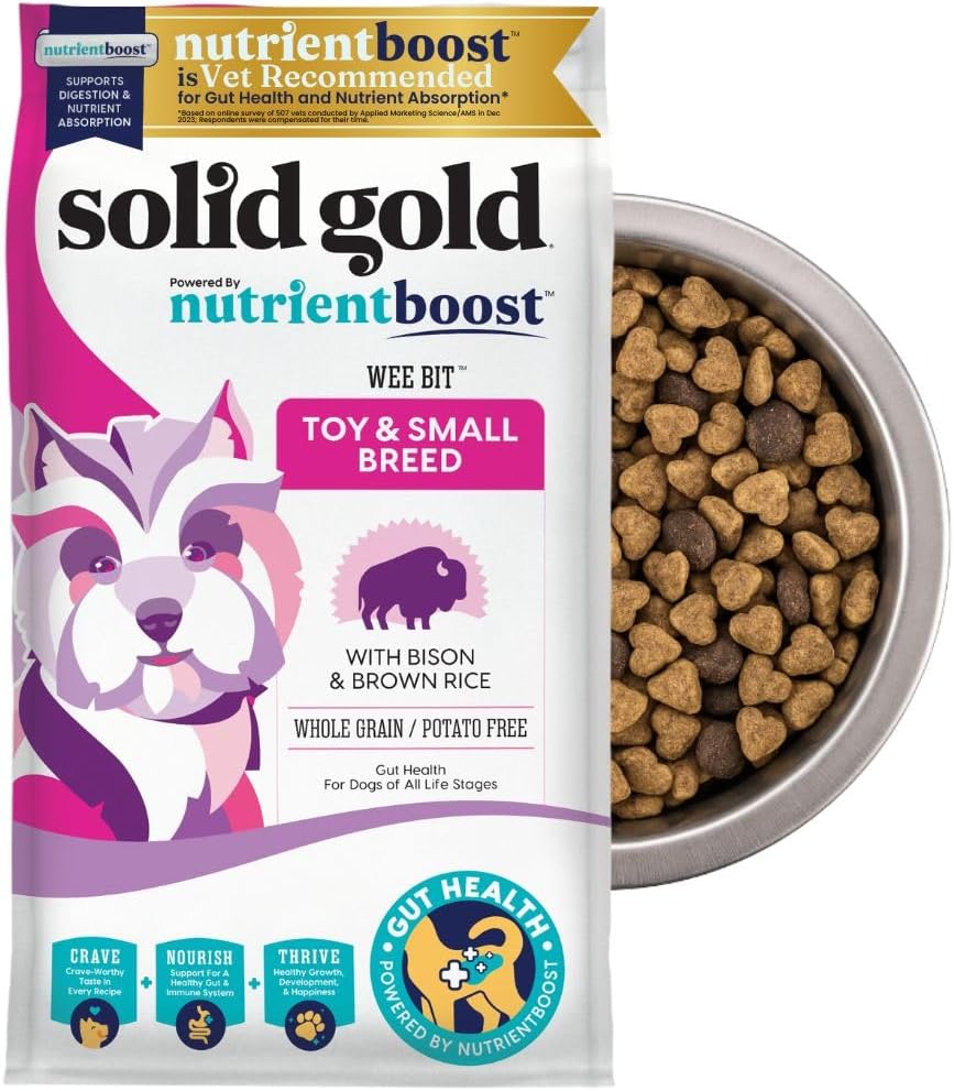 Solid Gold Small Breed Dog Food with Real Bison for Health