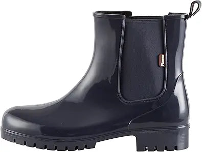Planone Short Rain Boots for Women - Stylish Waterproof Chelsea