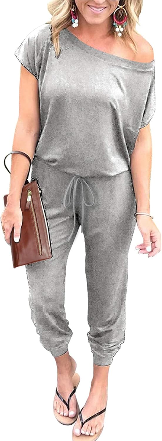 PRETTYGARDEN Off Shoulder Jumpsuits for Women - Stylish Comfort