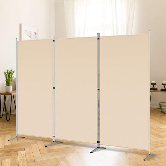 RANTILA 3 Panel Room Divider - Versatile Folding Privacy Screen