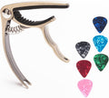 Guitar Capo with 6 Free Picks for Ukulele Acoustic and Electric