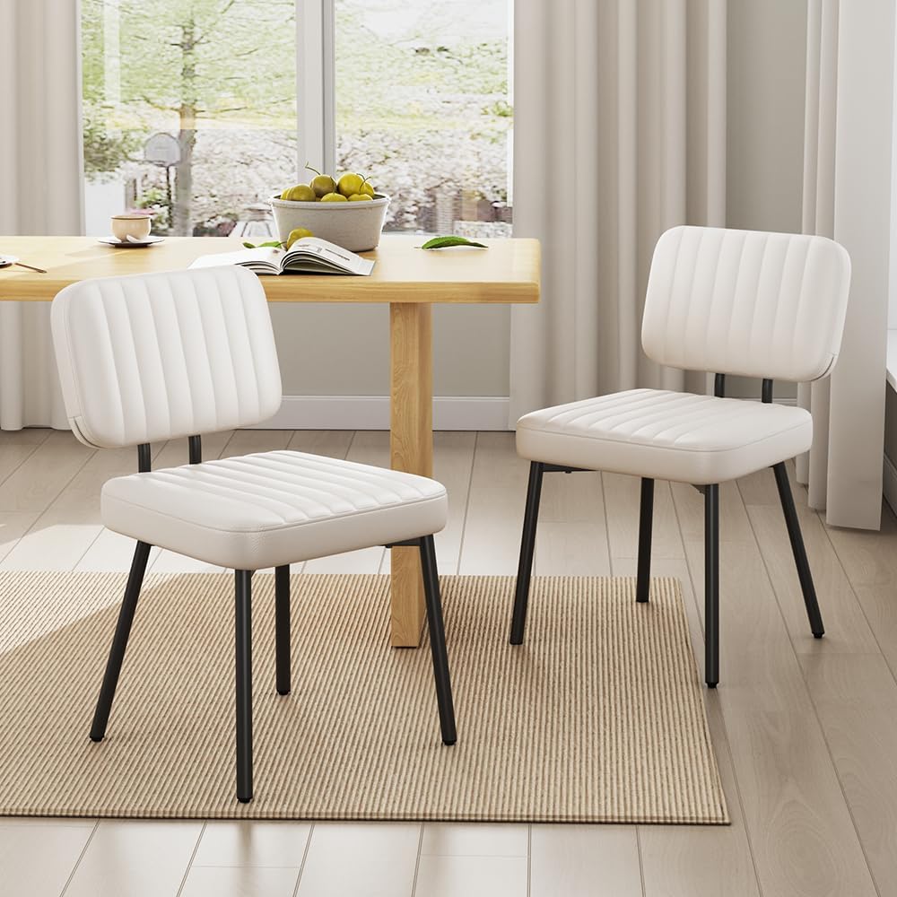 Mid Century Modern Dining Chairs Set of 4 for Kitchen & Living Room