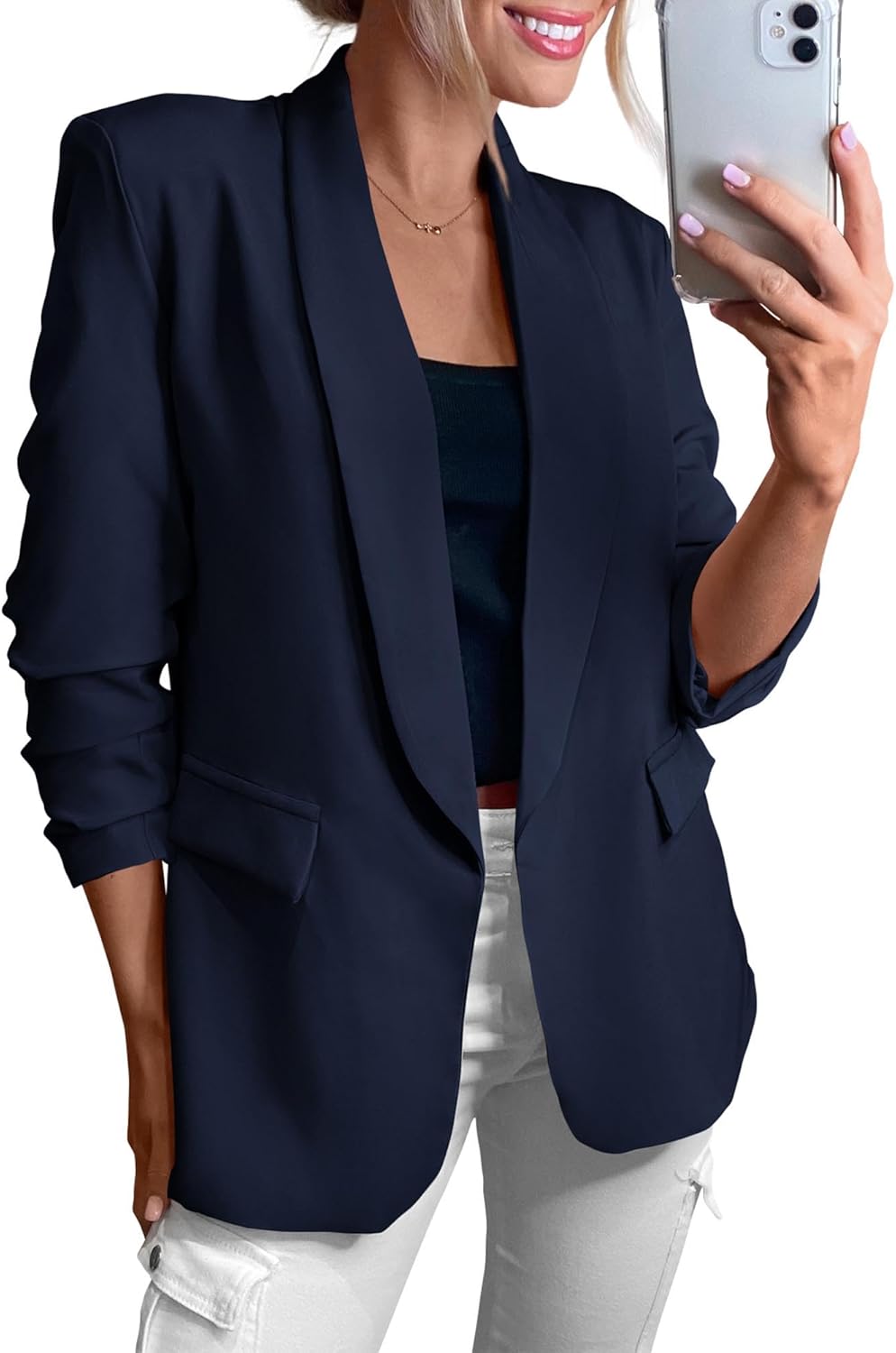 KIRUNDO Womens Blazer for Business Casual Work Office Style