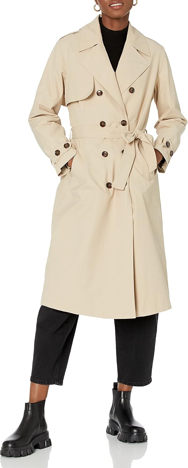 The Drop Women's Noa Trench Coat - Timeless Wardrobe Staple