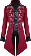 Steampunk Men's Vintage Tailcoat Jacket - Gothic Victorian Frock Coat