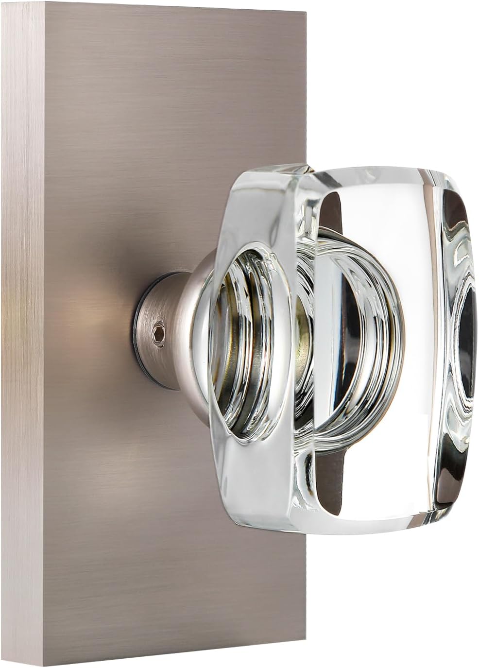 Crystal Glass Passage Door Knobs for Modern Interiors