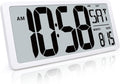 TXL 18.44 in Large Digital Wall Clock with Backlight - Clear Jumbo