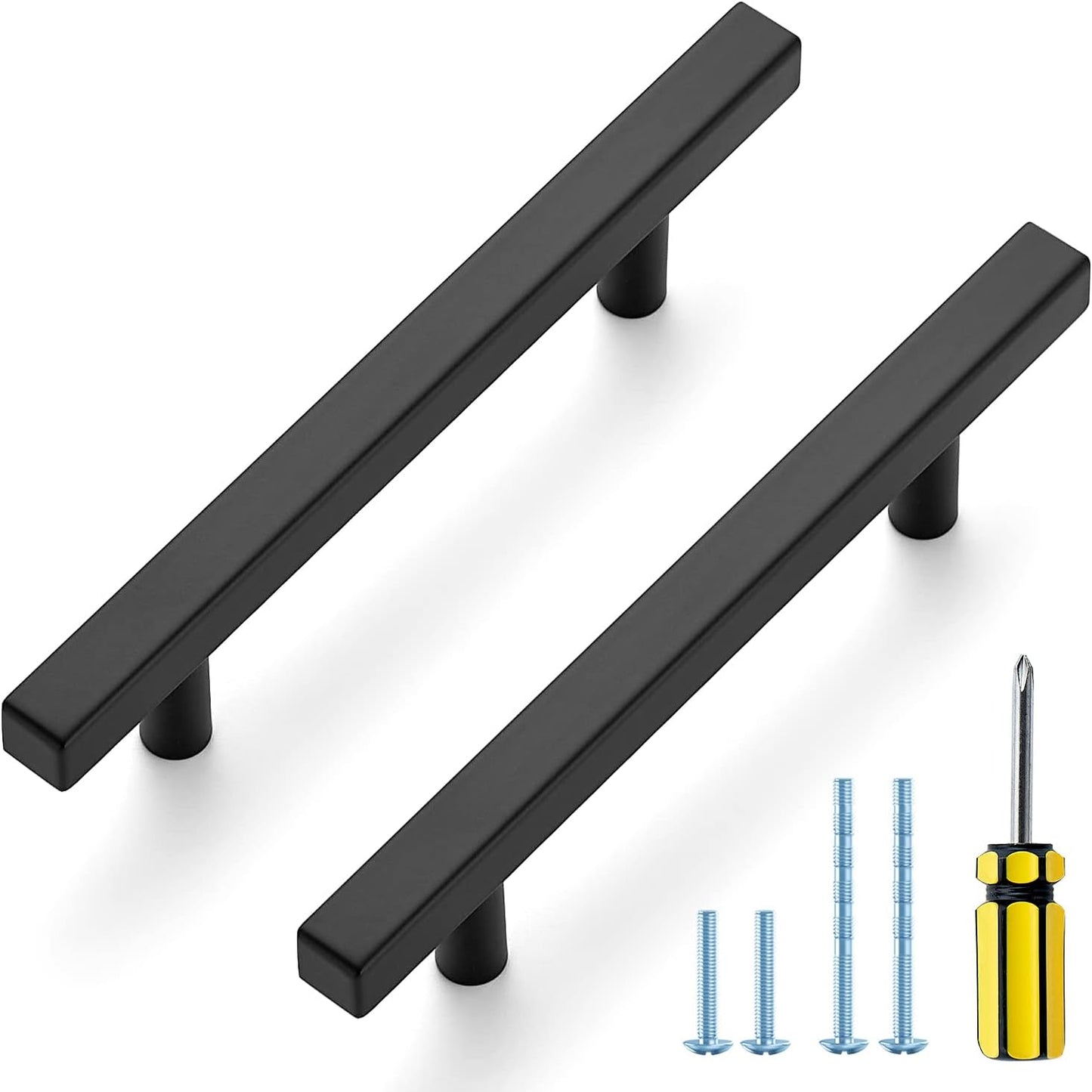 Ravinte Black Cabinet Handles 30 Pack - Stylish 4 Inch Pulls