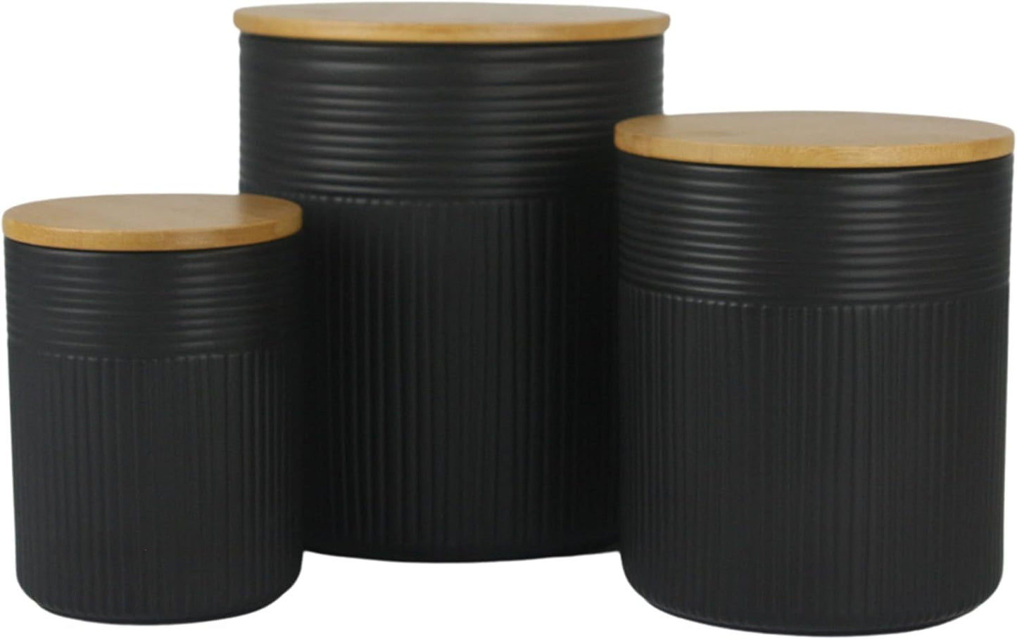 10 Strawberry Street Luca Matte Black Embossed Canister Set Review