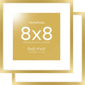 Homeforia 8x8 Picture Frame Gold for Stylish Display Options