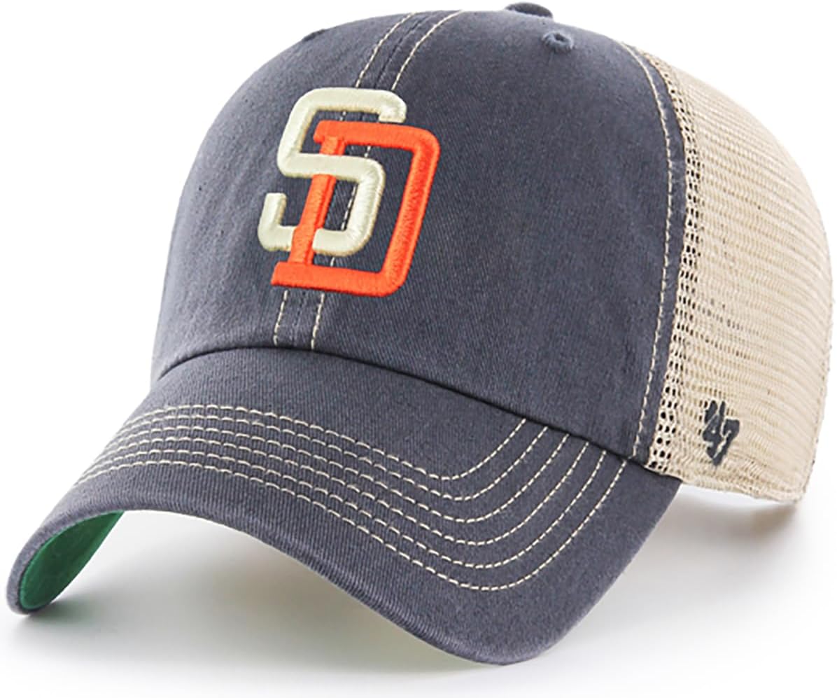 47 MLB Trawler Primary Logo Adjustable Hat for San Diego Padres Fans