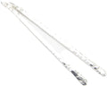 Long Sterling Silver Hammered 3 Inch Stick Earrings - Handmade