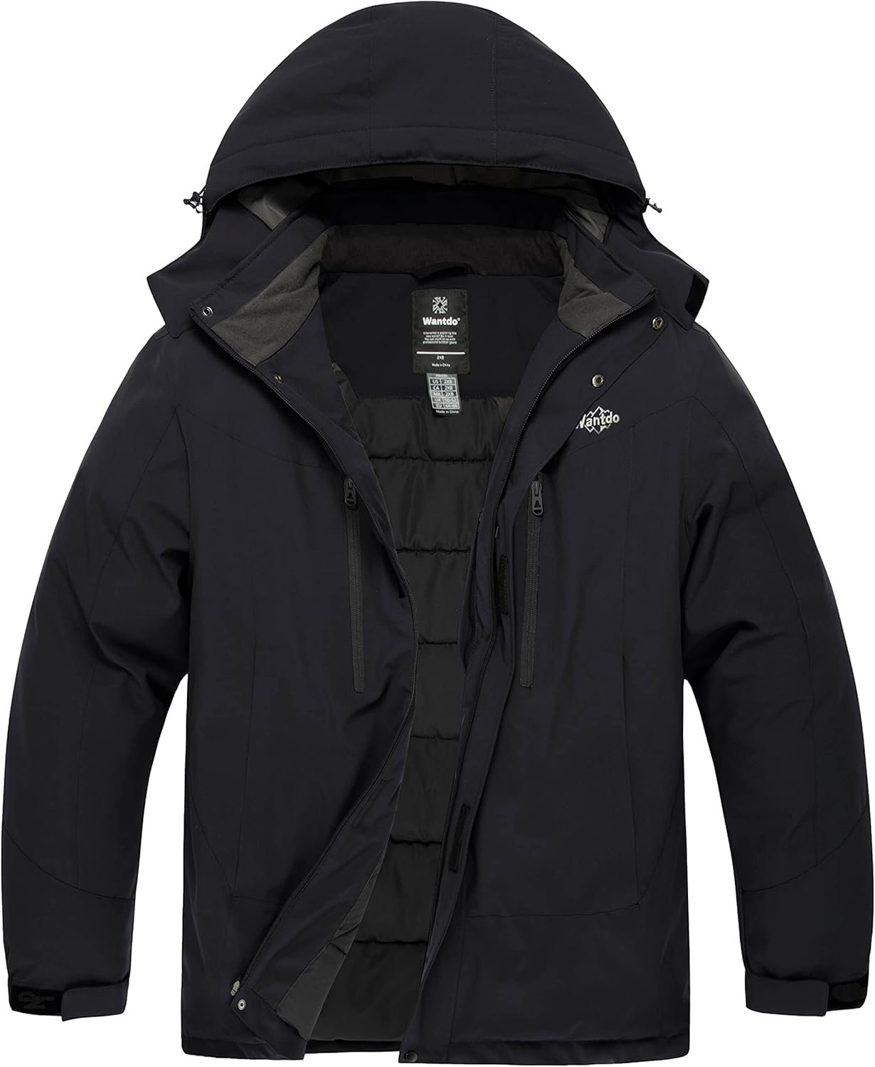 Wantdo Men's Big and Tall Ski Jacket for Winter Adventures