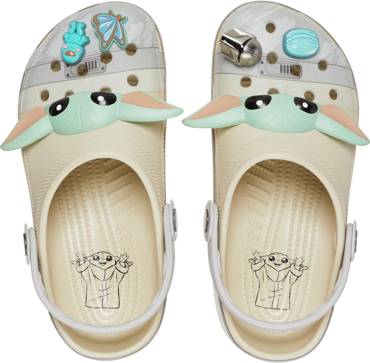 Star Wars Grogu Classic Clogs with Fun Graphics and Charms