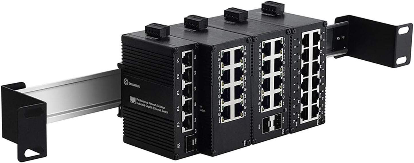 1U 19in Rack Mount Din Rail Chassis for Easy Installation