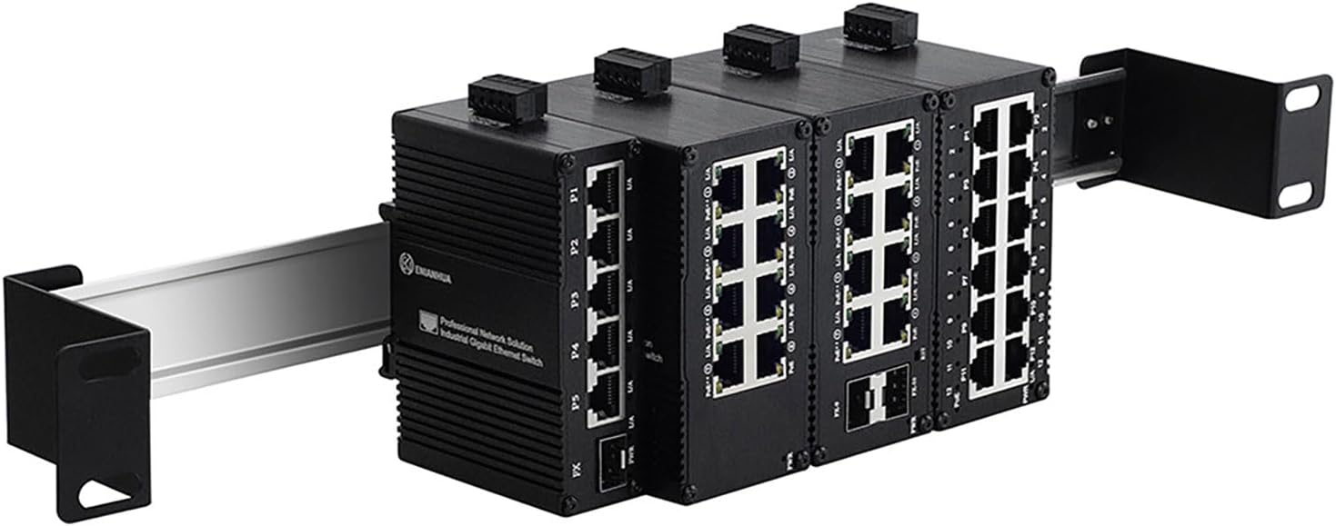 1U 19in Rack Mount Din Rail Chassis for Easy Installation