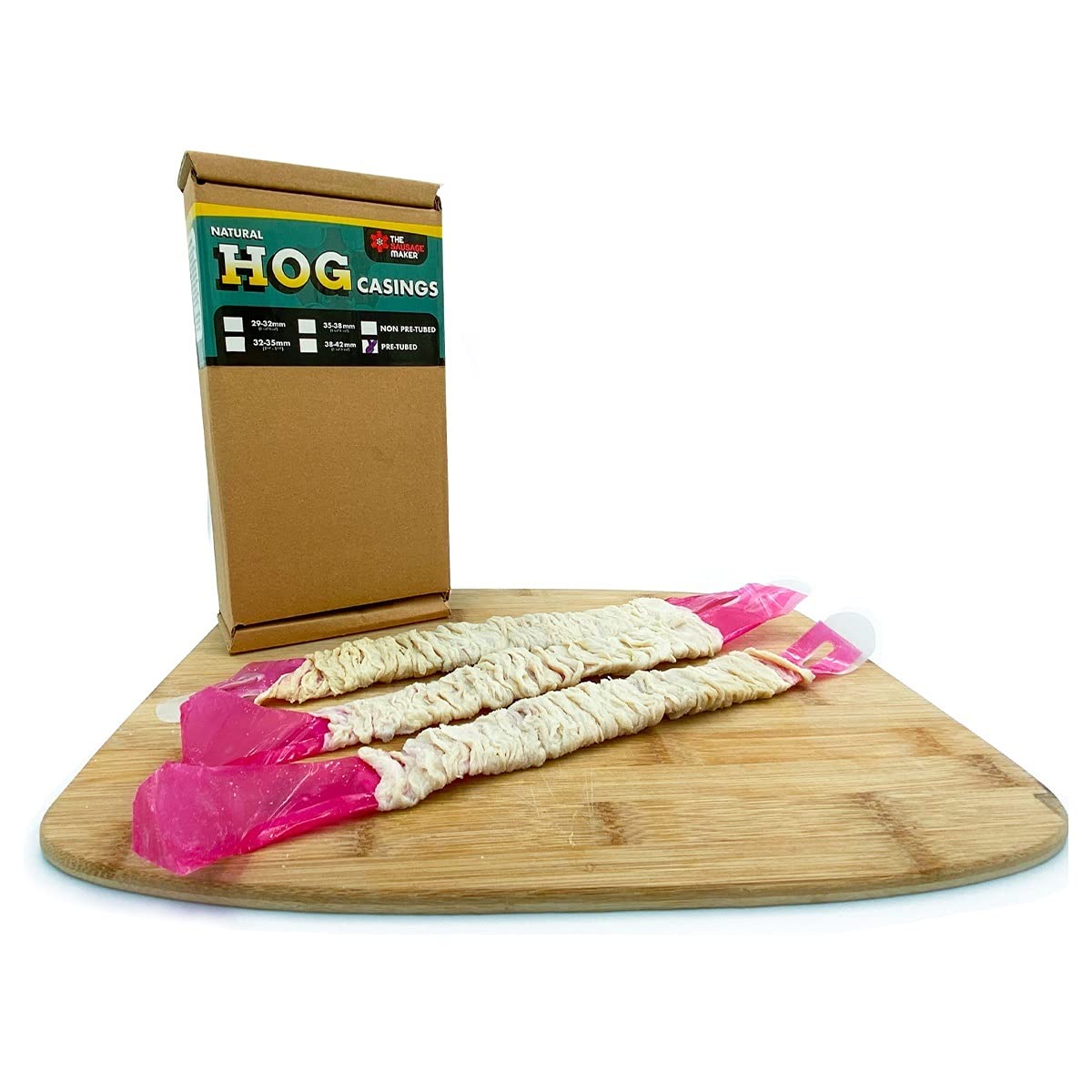Pre-Tubed Sausage Hog Casings for Easy Homemade Sausage