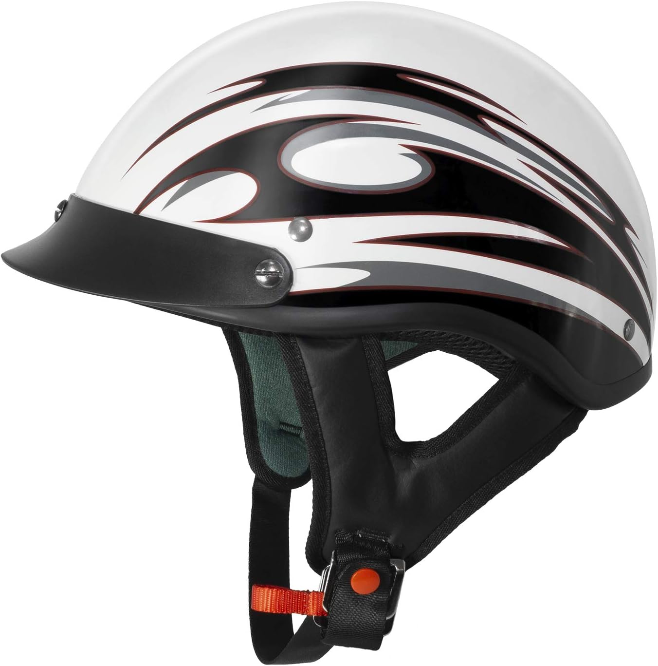 VCAN Cruiser Solid Half Face Motorcycle Helmet for Safety