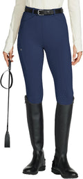 Women's Horse Riding Pants with Zipper Pockets - Full Seat Silicone