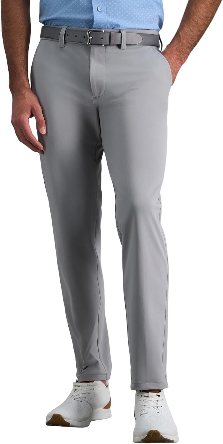 Haggar Men's Sport Travel Performance Casual Pant for Comfort