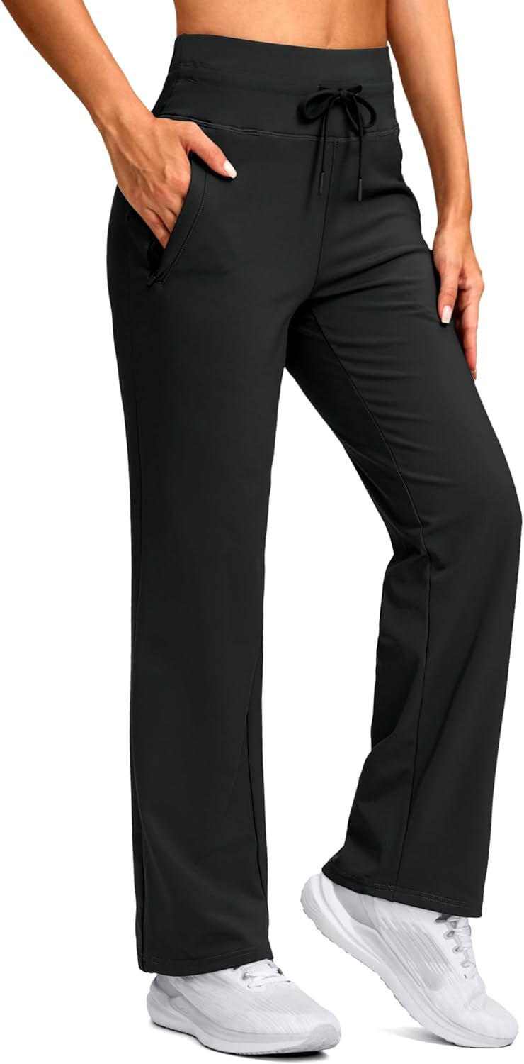SANTINY Women's Fleece Lined Pants for Winter Activities