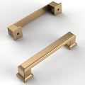 Amerdeco 10 Pack Champagne Bronze Cabinet Pulls 3-3/4 in Hole Centers