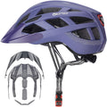 Adult Men Women Bike Helmet with Light - Compact Ventilated Safety