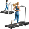 Walking Pad with Handle Bar and Incline - Compact 3.0HP Treadmill