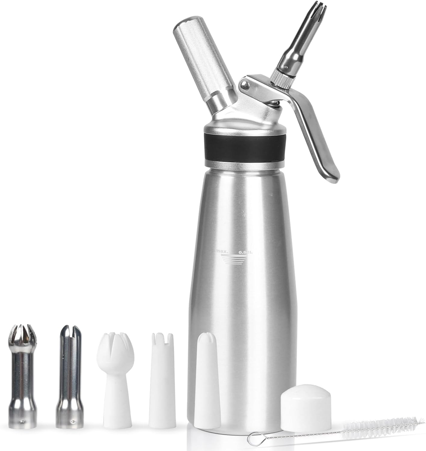 Naturekit Whipped Cream Maker - Leak-Free 500ml Capacity