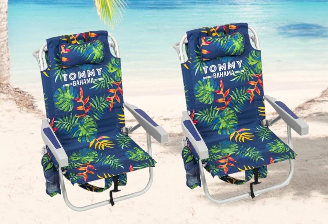 Tommy Bahama Backpack Beach Chair 2 Pack for Ultimate Comfort