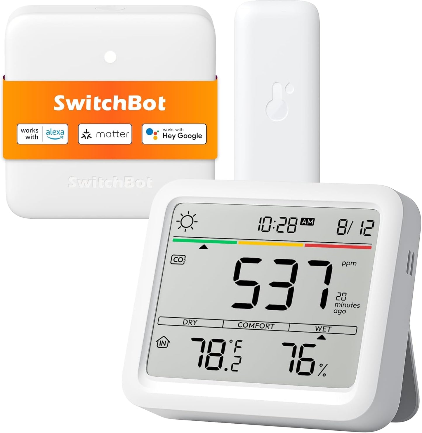 Air Quality Monitor Indoor 5-in-1 Meter Pro CO2 Detector