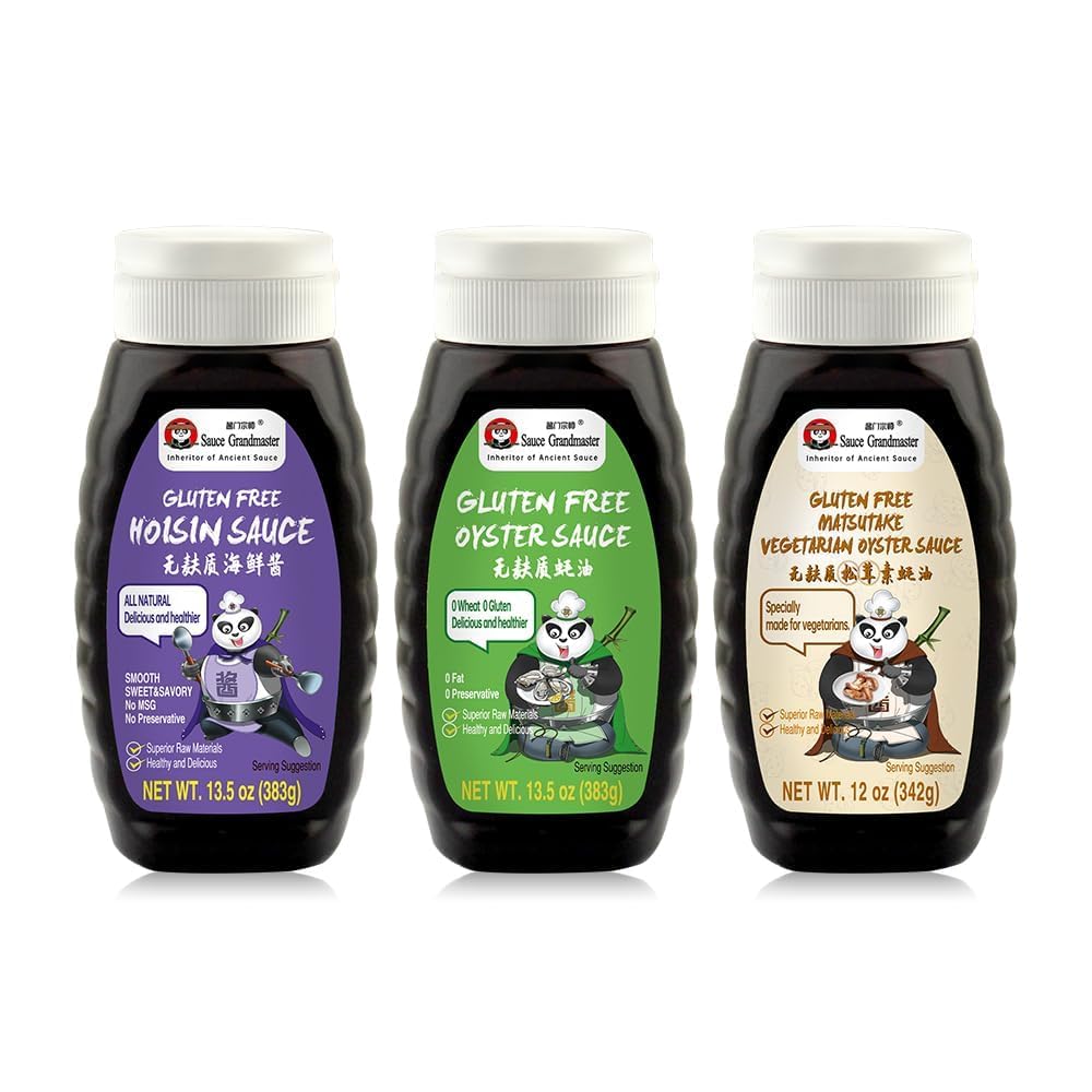 SGM's Gluten Free Sauce 3 Pack - Oyster, Matsutake, Hoisin