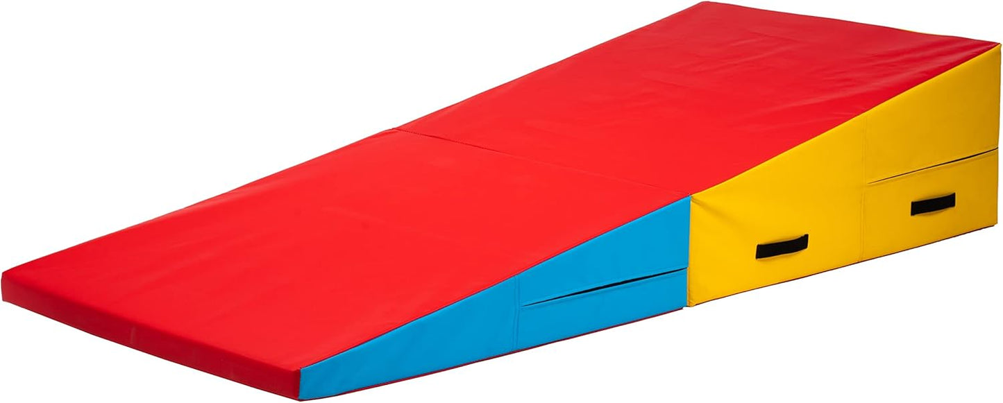 PRISP Folding Incline Gym Mat - Extra Long 71 x 30 x 14 in