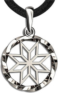 Wiccan Pagan Sun Necklace 8-Pointed Star Alatyr Pendant - Protective