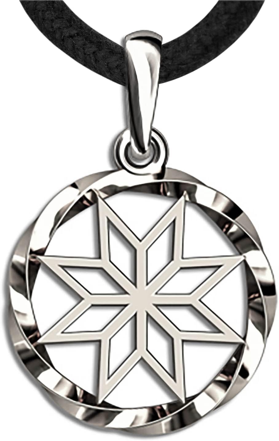 Wiccan Pagan Sun Necklace - 925 Sterling Silver Amulet Jewelry