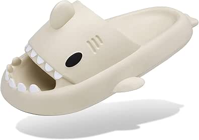 Men's and Women's Shark Slides Cloud Slippers for Summer Fun