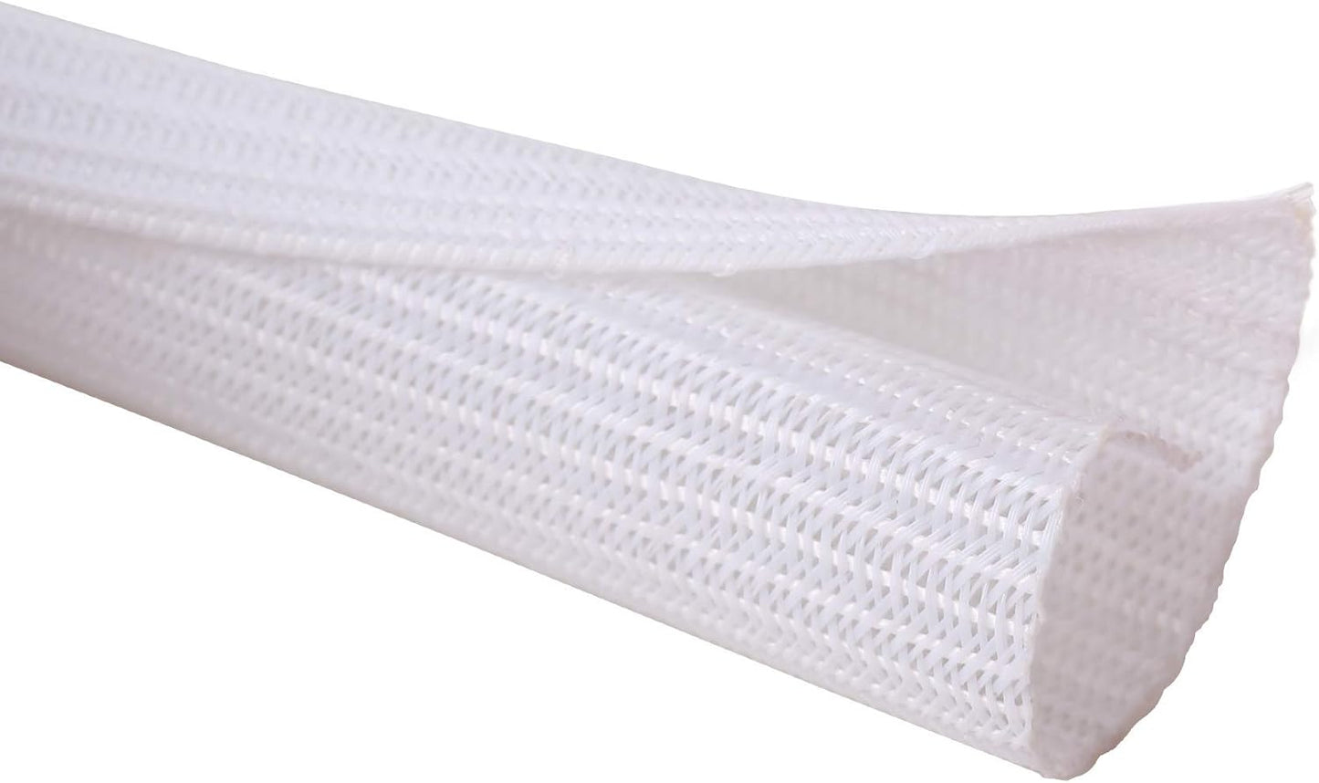 10ft Cord Protector Sleeve - Protects Cat from Chewing - White